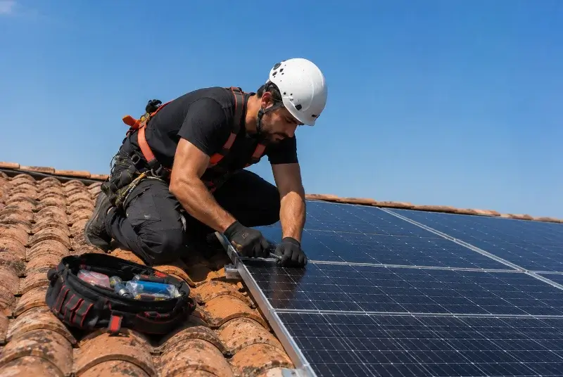 Maintenance et monitoring de panneaux solaires à Accous