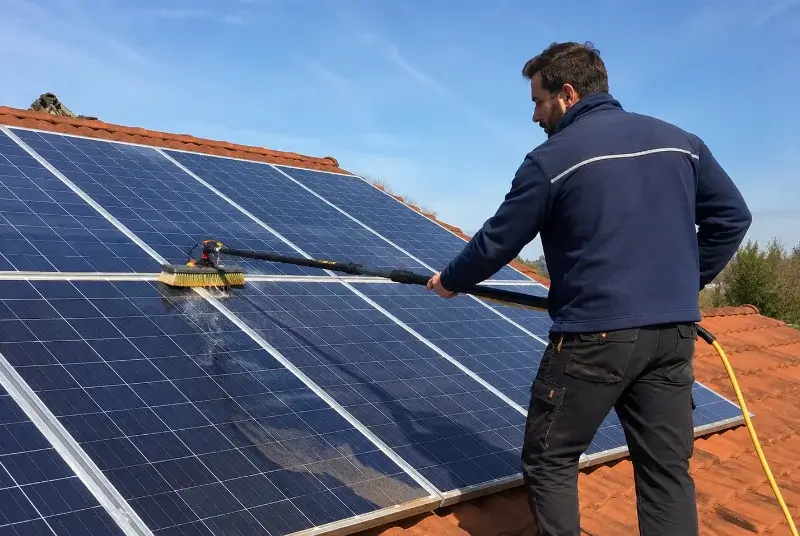 Nettoyage et entretien de panneaux solaires à Accous